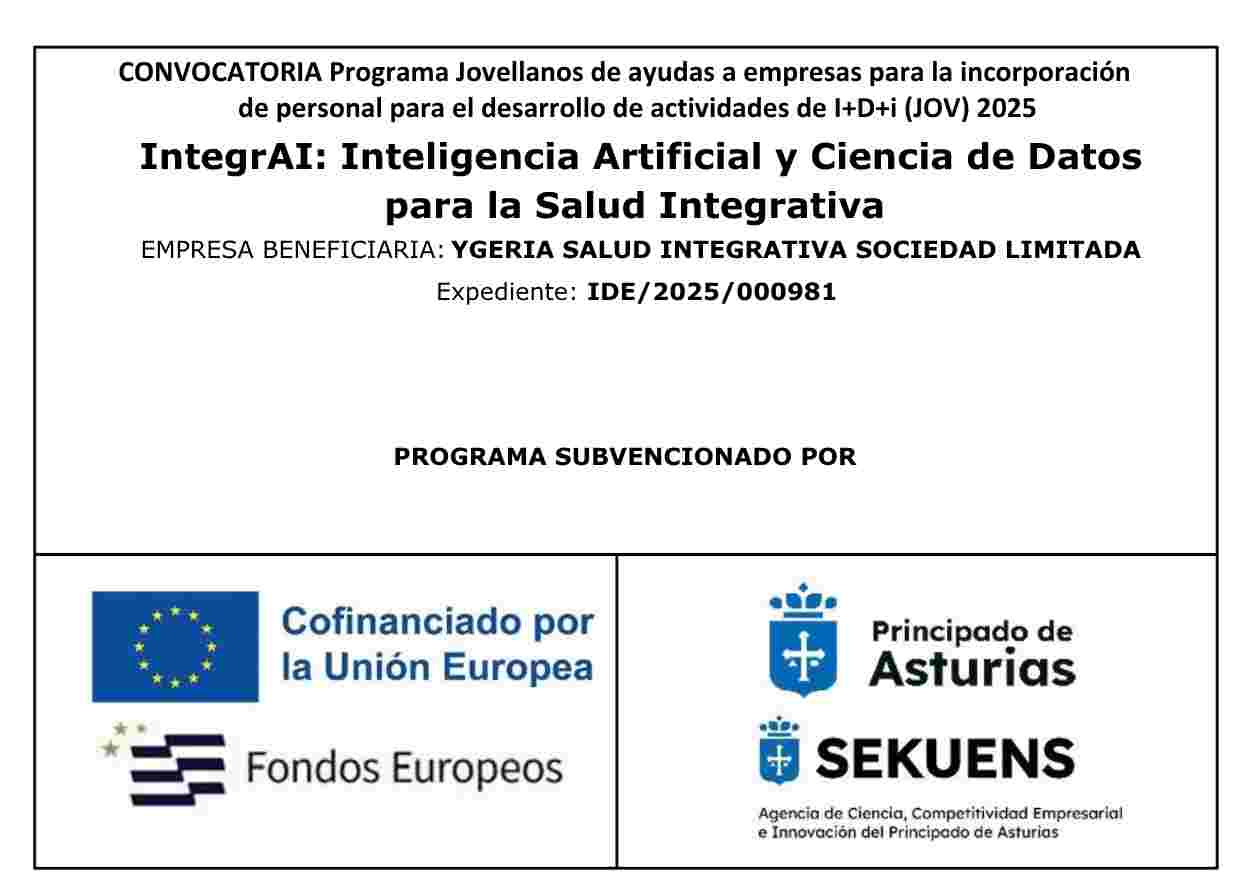 INTELIGENCIA ATIFICIAL Y CIENCIA DE DATOS PARA LA SALUD INTEGRATIVA