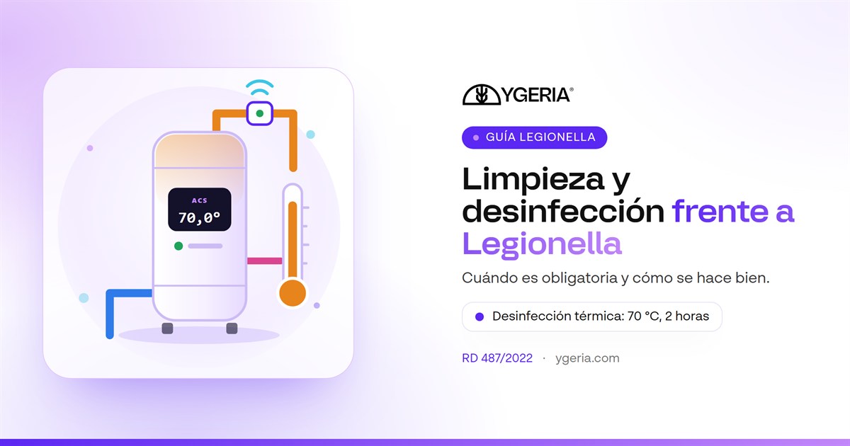 Limpieza y desinfección frente a Legionella: cuándo es obligatoria y cómo se hace